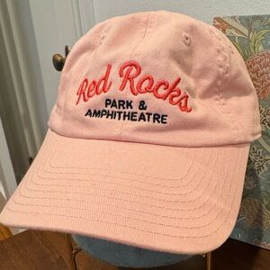 Red Rocks Park & Amphitheatre Pink Embroidered Baseball Cap